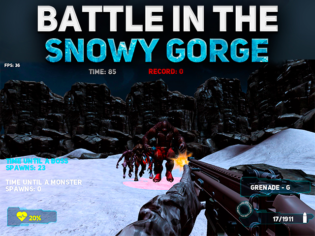 Battle In The Snowy Gorge
