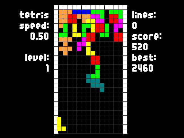 Click to view Tetris Deluxe 2.2 screenshot