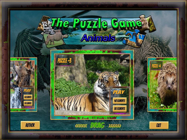 The Puzzle Game Animals